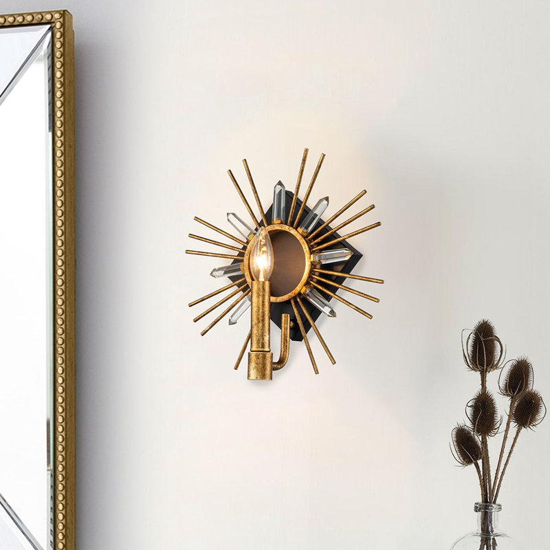 Sun King 1 Light Candle Wall Light