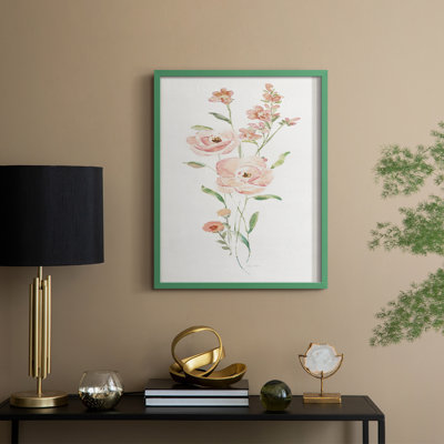 Floral Belle I Framed Print - Solid Wood