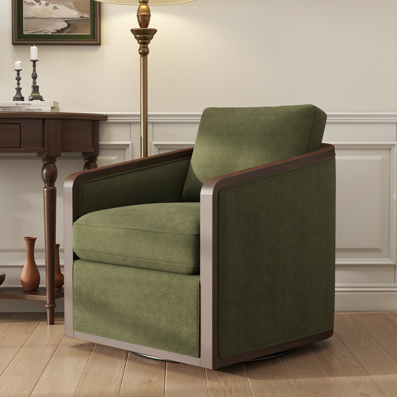 Fauteuil pivotant Clarisse, Vert