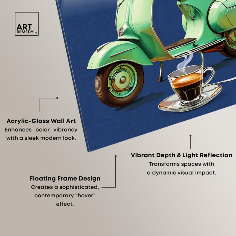 «Sweet Ride», reproduction d'art acrylique par Art Remedy, H 45 po x l 36 po