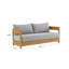 Canapé d'extérieur Dundas, collection Sunbrella en toile et teck naturel FSC-1154611405