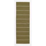 Hand Tufted Striped Area Rug in Green