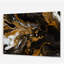 Or noir marbré Dreamscape III - abstrait géométrique mural acrylique-605010658