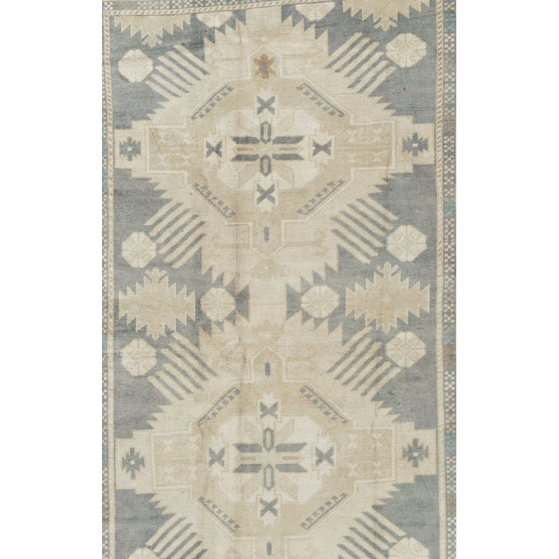 Tapis beige unique de 4 pi x 6 pi Oushak
