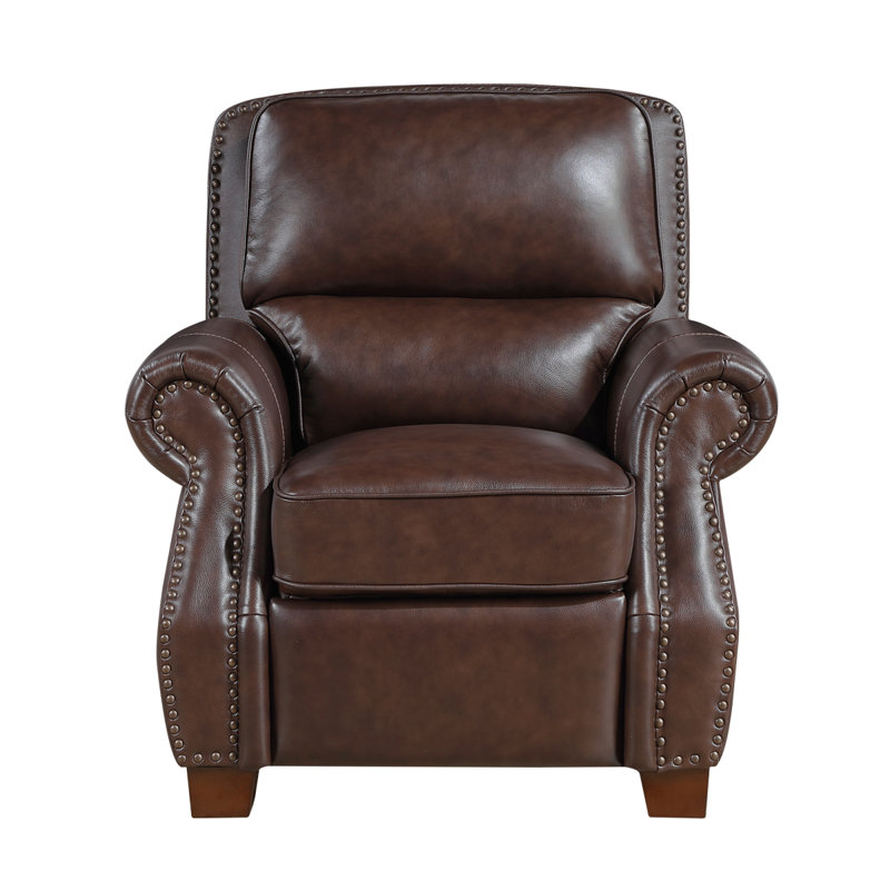Fauteuil inclinable en cuir Remington, Brun
