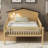Wood Platform Bed With Led Light-114071860