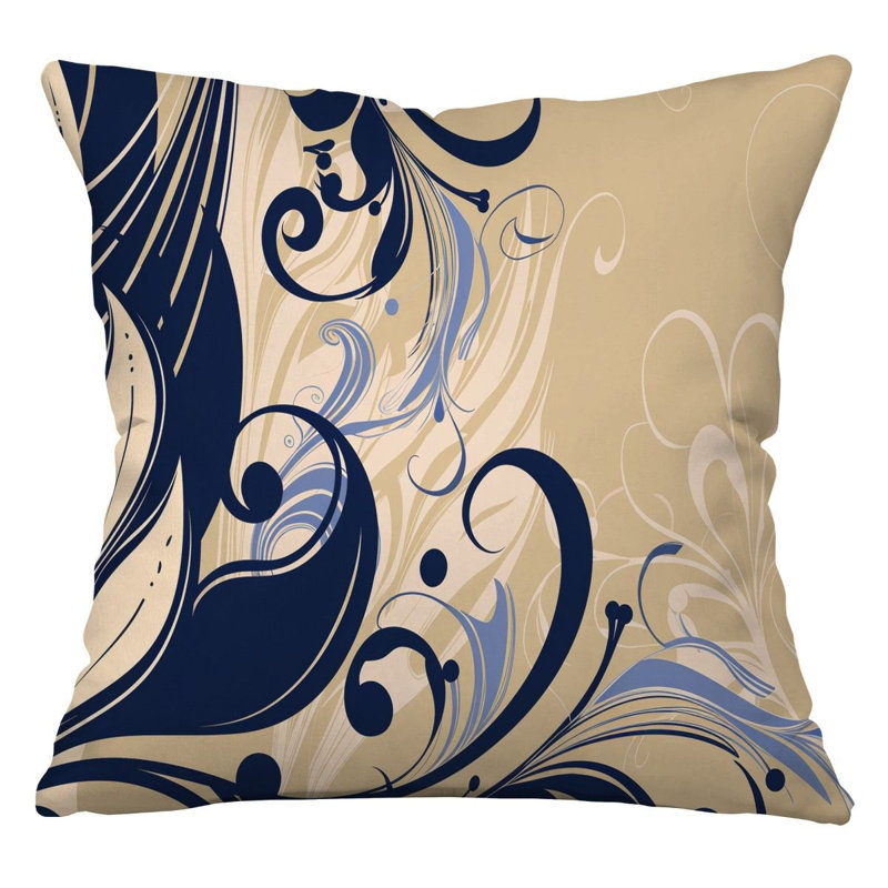 Coussin Floral, H 14 po x l 14 po
