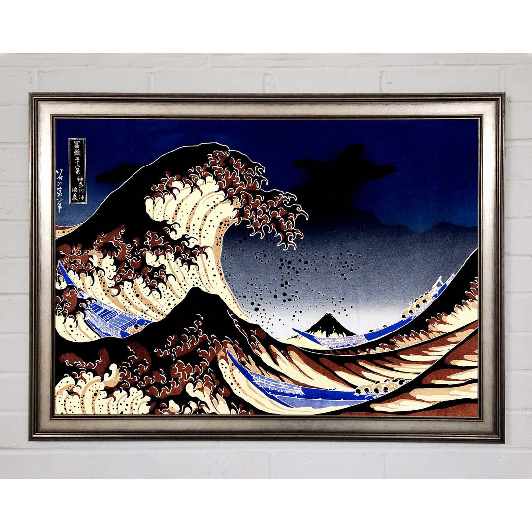 Hokusai Die Welle Gerahmter Druck