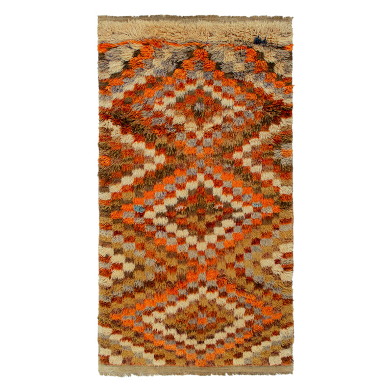 One-of-a-Kind 3'10" X 7'3" Hand Knotted Area Rug