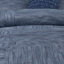 Édredon bleu marine 7 pièces avec coussins décoratifs en seersucker