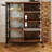 Sarahlouise Industrial Kitchen Cart - Storage Cabinet/Adjustable Shelves, Cup Hooks, Removable Handle 
