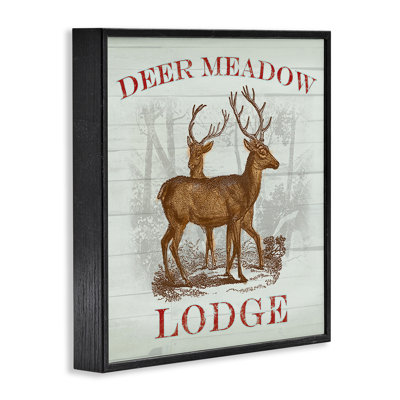 Deer Meadow Lodge, estampe numérique, design par Lula Bijoux & co.