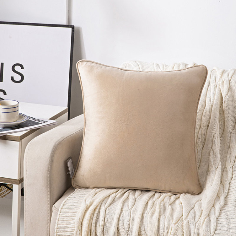 Bartlet Square Cushion, Cream, 60cm H x 60cm W x 15cm