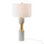 15 po x 15 po x 30 po avec lampe de table en métal