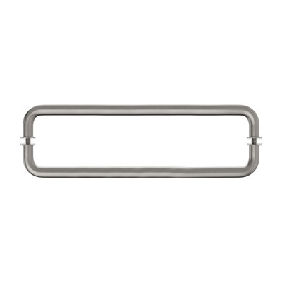Tubular Pull Handle Towel Bar Without Metal Washers Double Sided Brushed Nickel Finish