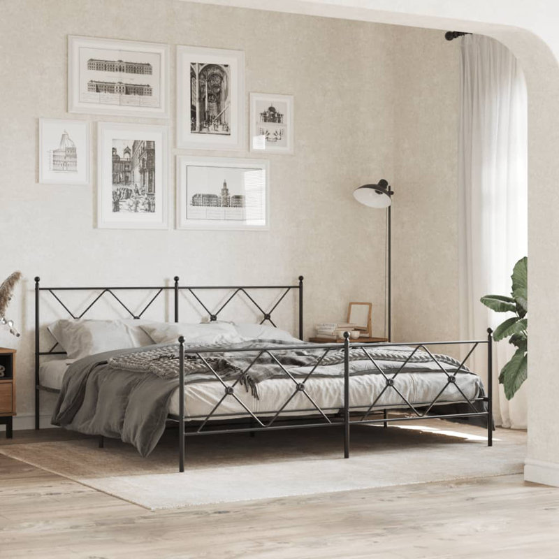 Caba Metal Bed, Double (4'6)