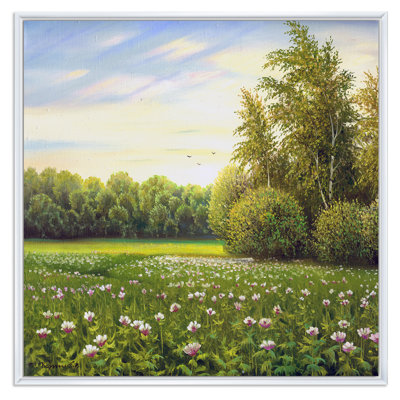 " Beautiful Summer Green Countryside Landscape "