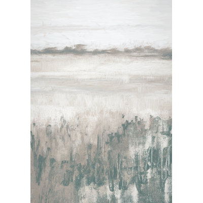 Soft Neutral Grasses - Wrapped Canvas Painting
