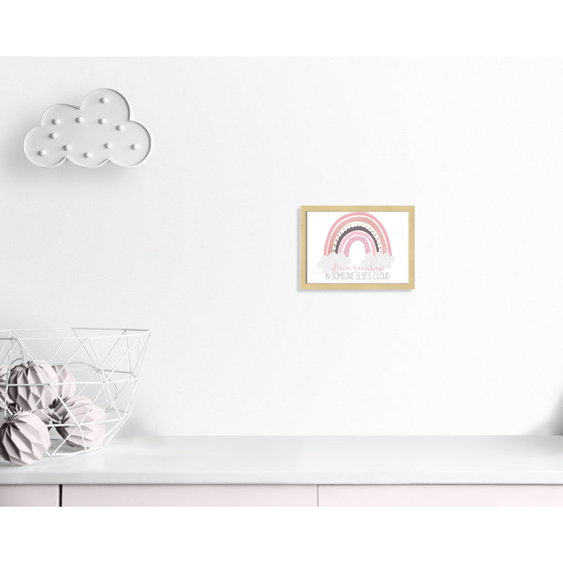 Être un arc-en-ciel, H 11 po x l 15 po x P 1,19 po, Cadre boîte champagne