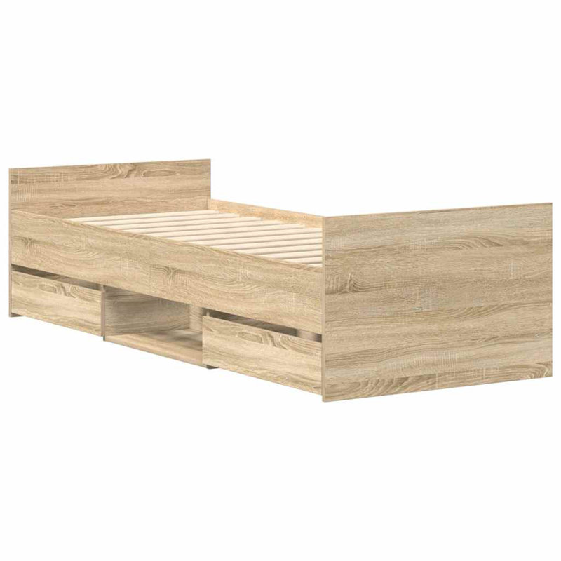 Addylen Storage Bed, Sonoma Oak, Small Single (2'6)