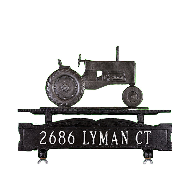 Enseigne de boîte aux lettres à 1 ligne, Oui