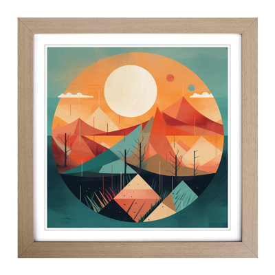 Sunrise Geometric - Framed Print