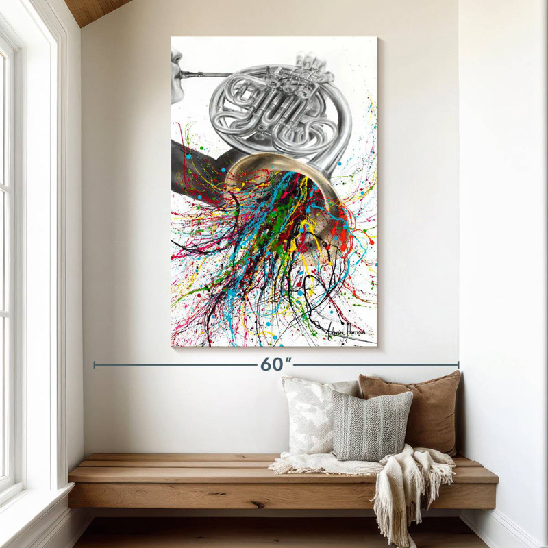 Abarca The French Horn Solo, 51" H x 34" W