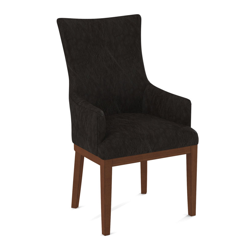 19'' H Upholstered Armchair, English Saddle, Applause Bajah Ruby