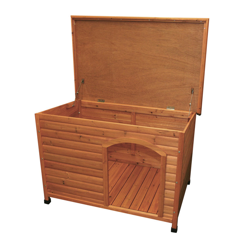 Maisonnette pour animaux de compagnie Trixie Natura Classic, toit plat à charnières, pieds réglables, abri pour animaux
