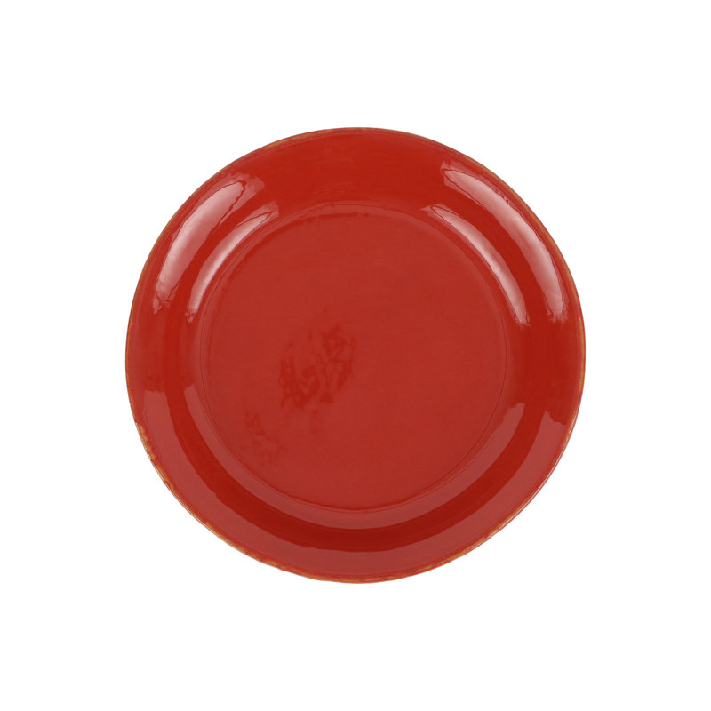 Cucina Fresca Handmade Terracotta Salad/Dessert Plate, Paprika