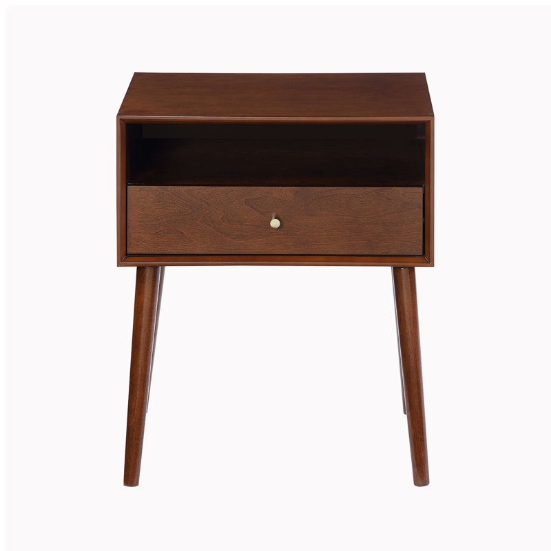 Domitilo Single with Storage, Walnut