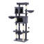 Grande tour pour arbre à chat de 70 pouces à plusieurs niveaux avec 2 grottes pour chat, 2 lits hamacs moelleux, poteaux à griffer en sisal et jouets interactifs, centre d'activité stable pour chats P2 Board-773200264-792396890