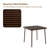 Patio Dining Set With Steel Table-239046371