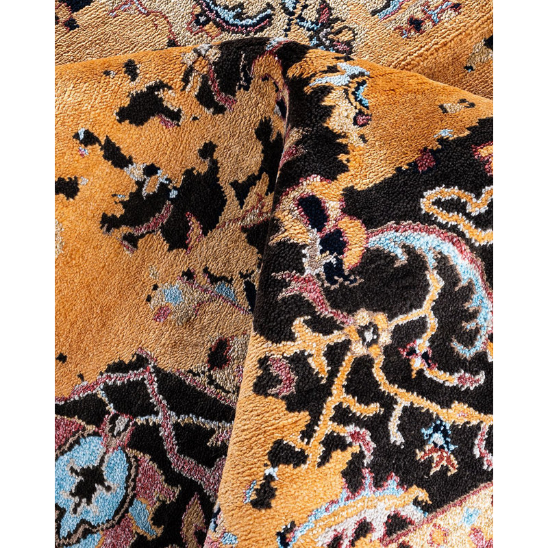 Overdyed One-of-a-Kind 9' 2" X 12' 3" Hand Knotted Area Rug