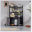 Grand enclos pour litière avec tablette de rangement, toilettes dissimulées, maison en bois avec griffoir, meuble robuste