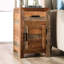 Table d'appoint en bois de manguier avec rangement 25,59 po Puaina