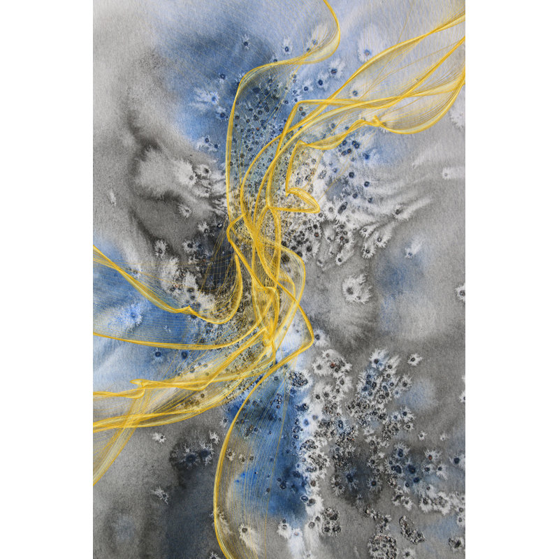 Coastal Watercolour Abstract VII by Irena Orlov - Painting, 30cm H x 20cm W, Wrapped Canvas