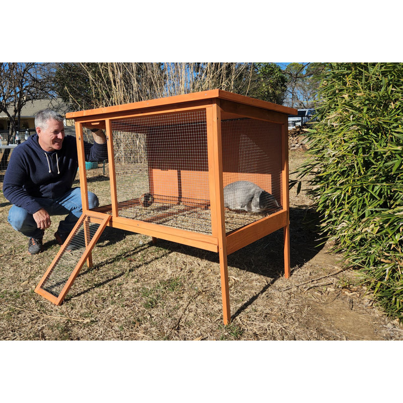 Cage à lapin avec rampe Averhoff