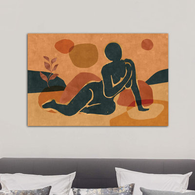 Woman Resting In The Nature II by Maximiliano Casal - Wrapped Canvas Print