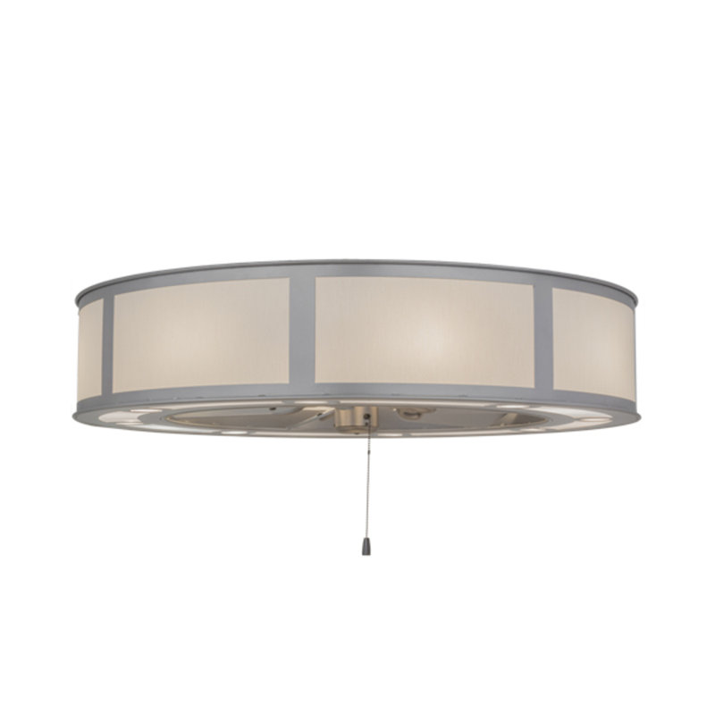 Smythe Craftsman Downrod Flush Mount Ceiling Fan