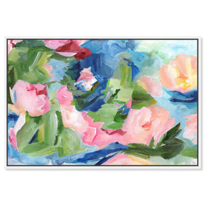 Gentle Blossoms Canvas Colourful Abstracts by 