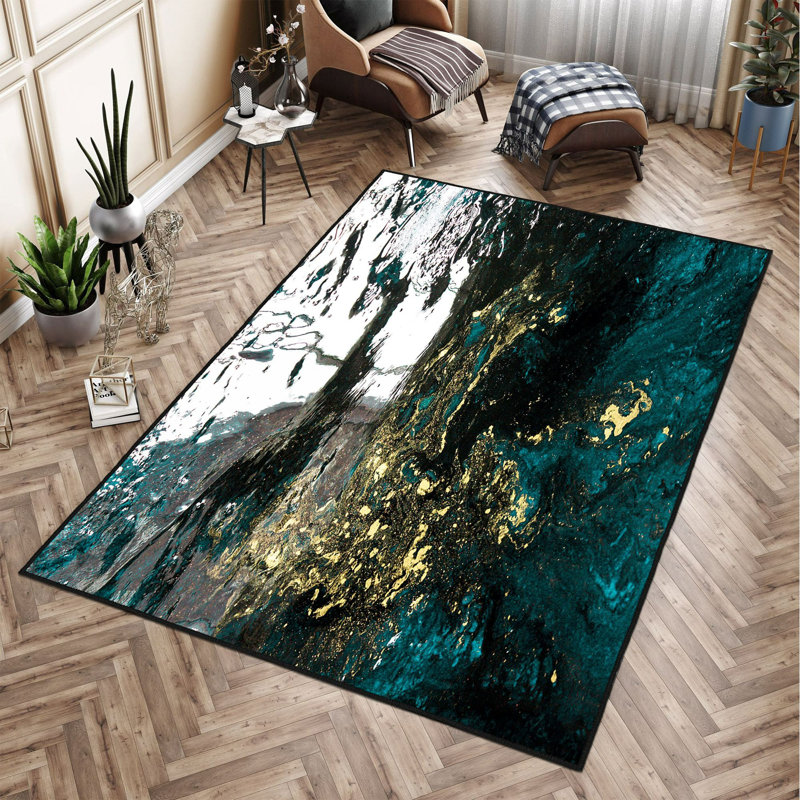 Premium Hall Carpet, 3D Digital Printed, 39.4 x 59.1 Inches | 100% Polyester, Antibacterial, Non-Slip Underside | Pile Height: 0.04 Inches, Machine Washable, Ideal for Living Room & Entryway Decor