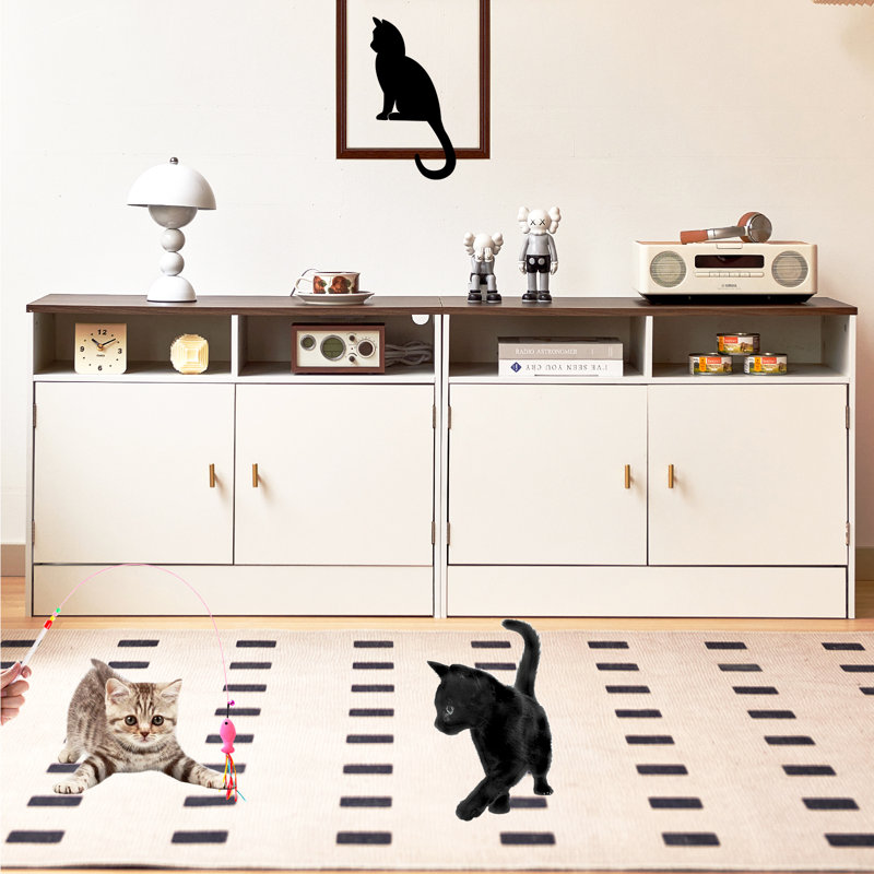  Grande chambre à lit double pour chat avec lit escamotable 63 po Haixin