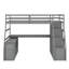 Lit mezzanine avec tiroirs, tablettes et bureau-482852492