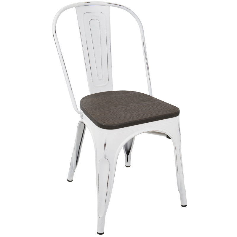 Chaise de salle à manger empilable Industrial-Farmhouse