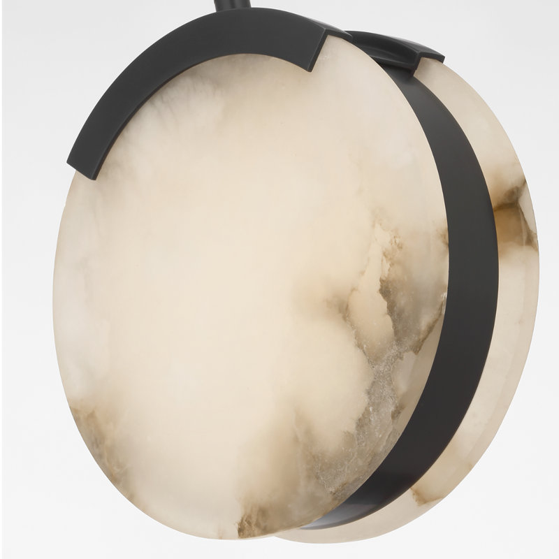 Kelly Wearstler Melange 63" Linear Pendant with Alabaster, Bronze