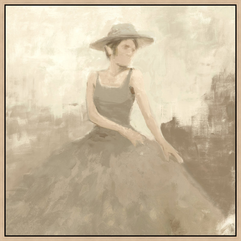 Right Girl III Painting by Mark Sargent, 37.75" H x 37.75" W, Image Brush Gel