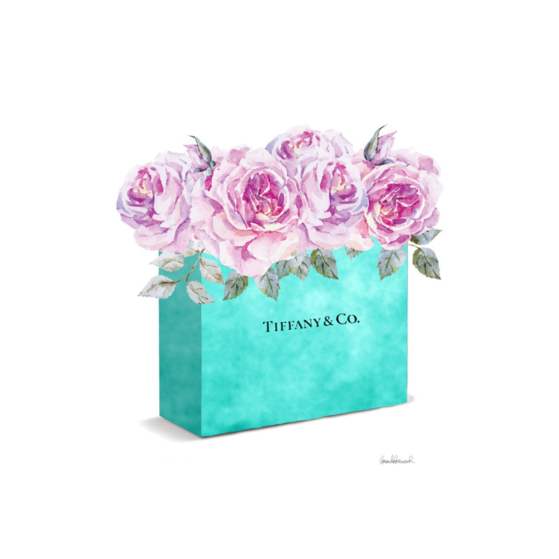 Shopping Bag Bouquet by Amanda Greenwood - Wrapped Canvas Art Prints, 30cm H x 20cm W