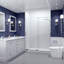 Porte de douche coulissante simple demi-cadre avec garde-raz-de-marée L 60 à 60 po x H 76 po Long bateau-50880655