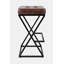 Kellner Upholstered Counter Stool with Metal Frame-1528975126
